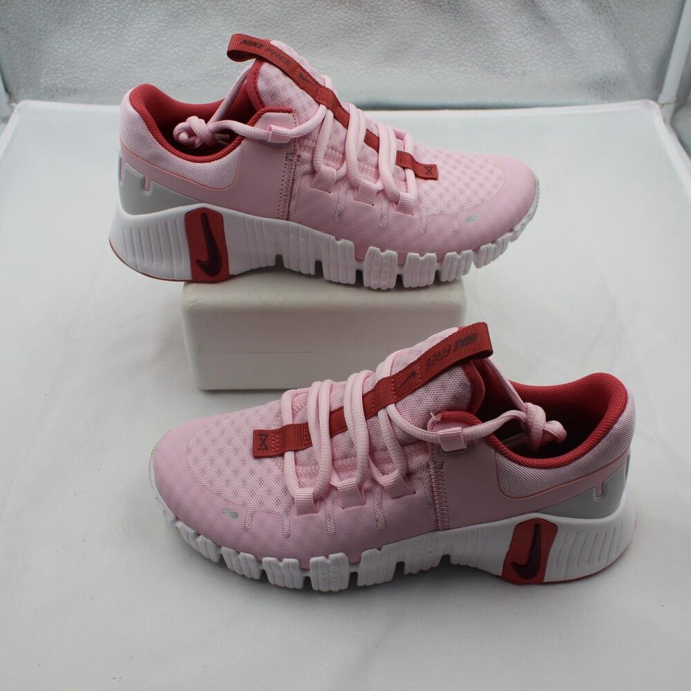 Nike Free Metcon 5 Premium Sz 6 Women Workout Gym Training Shoe Pink Foam Adobe